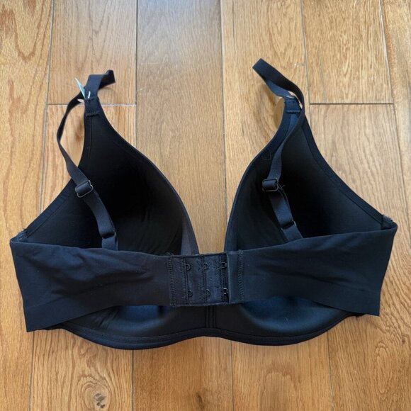 Wacoal Bra Support Coverage Women's Black Wire Free Black Bra Size 34D - Picture 7 of 9